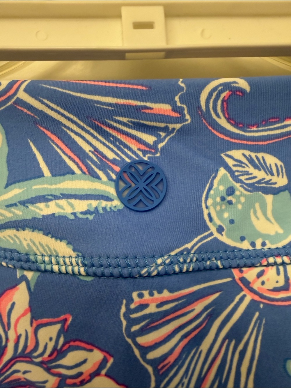 Lilly Pulitzer Blue Pineapple Luxletic Romana High Rise Skort - Picture 3 of 4